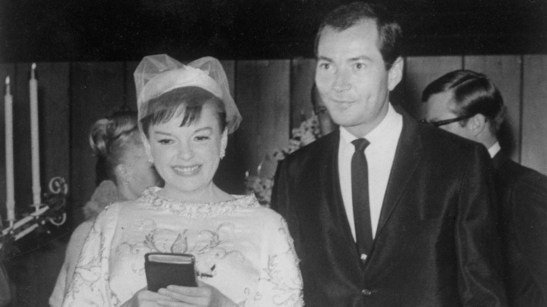 Judy Garland and Mark Herron on their wedding day in 1965