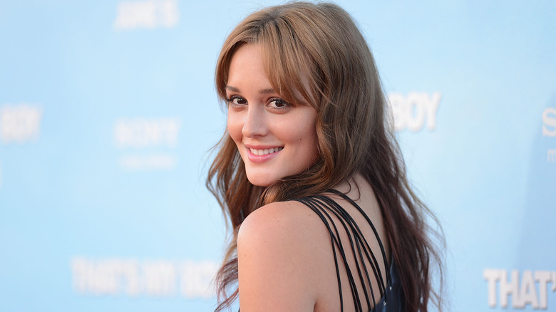 Leighton Meester smiling