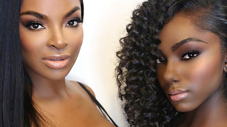 Brooke Bailey poses with her daughter Kayla Bailey