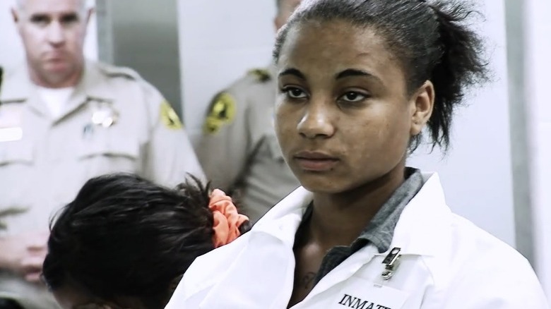 Ashley Tropez on "Beyond Scared Straight" in a prison.