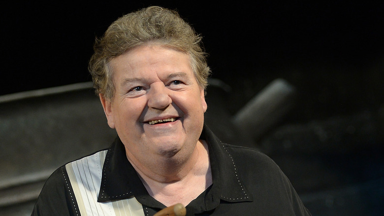 Robbie Coltrane smiling