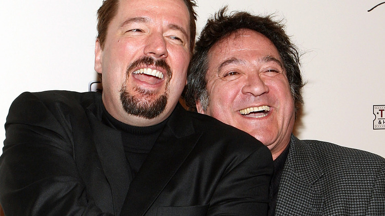 Terry Fator and Eddie Mekka laughing in 2009