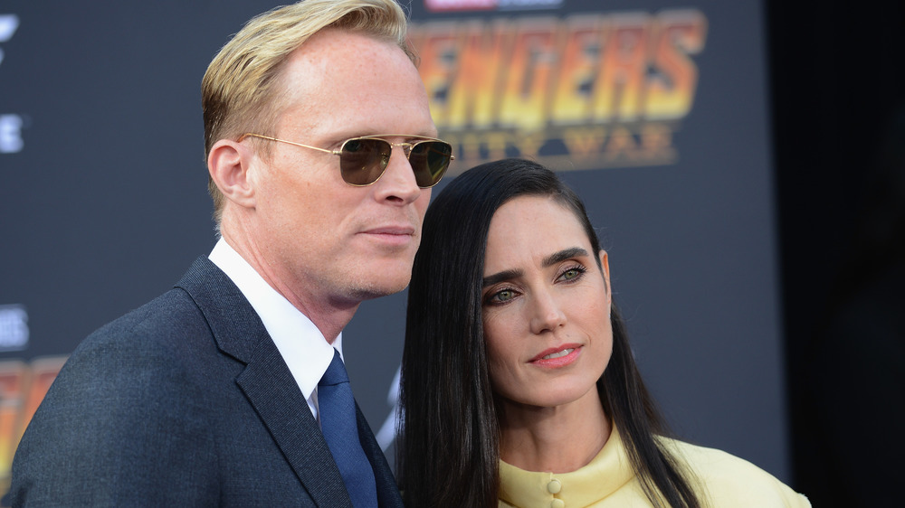 Paul Bettany and Jennifer Connelly posing