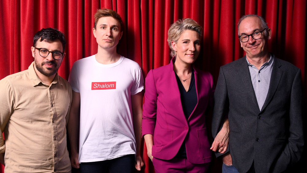 Simon Bird, Tom Rosenthal, Tamsin Greig, and Paul Ritter at the "Friday Night Dinner" premiere