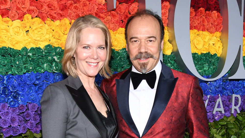 Rebecca Luker with Danny Burstein on the red carpet