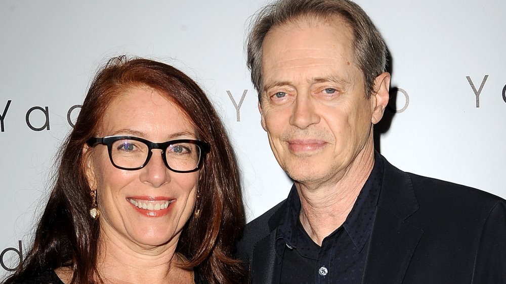 Jo Andres and Steve Buscemi attend Yaddo NYC Benefit honoring Laurie Anderson at Tribeca Rooftop