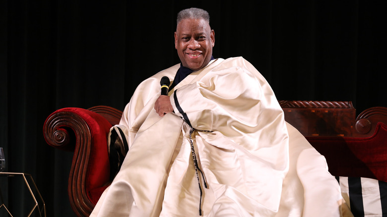 Andre Leon Talley smiling