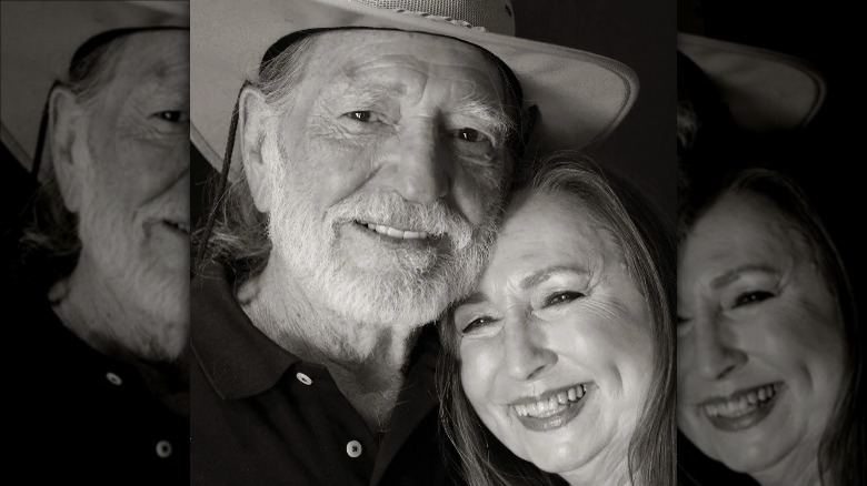 Willie and Bobbie Nelson smile