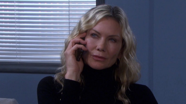 Eileen Davidson as Kristen on the phone