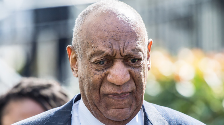 Bill Cosby looking sad