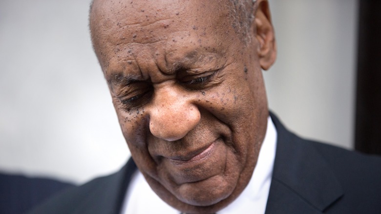 Bill Cosby looking sad