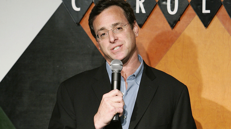 Bob Saget performing