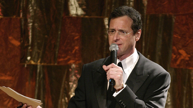 Bob Saget performing