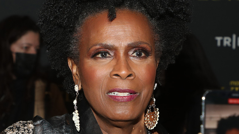 Janet Hubert looking serious