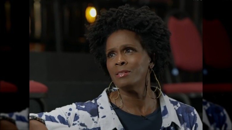 Janet Hubert speaking during Fresh Prince reunion