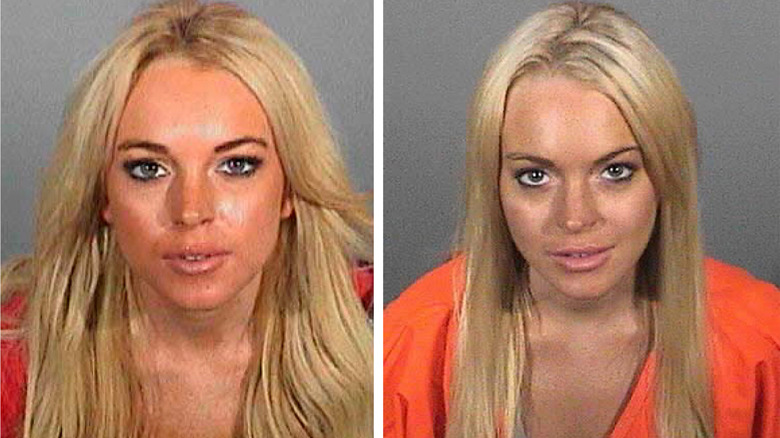 Lindsay Lohan mugshots