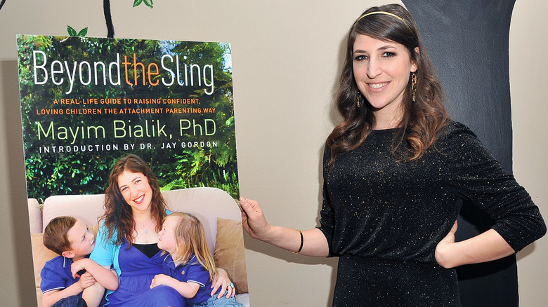 Mayim Bialik promoting her book 