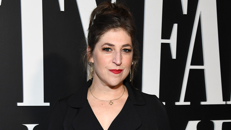 Mayim Bialik at a Vanity Fair event