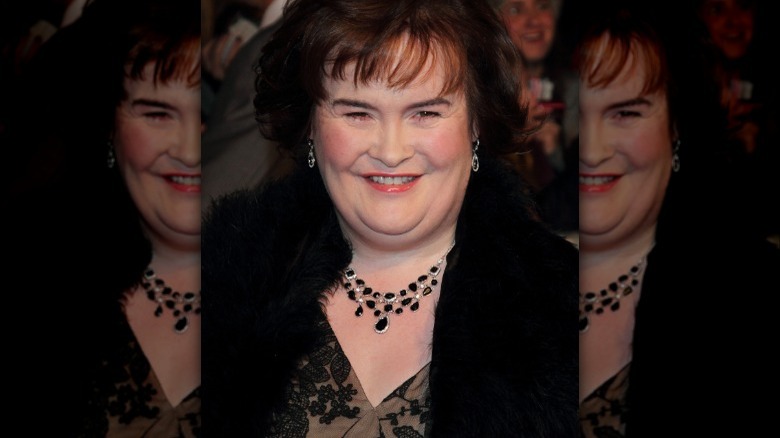 Susan Boyle smiling