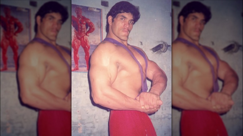 The Great Khali posing