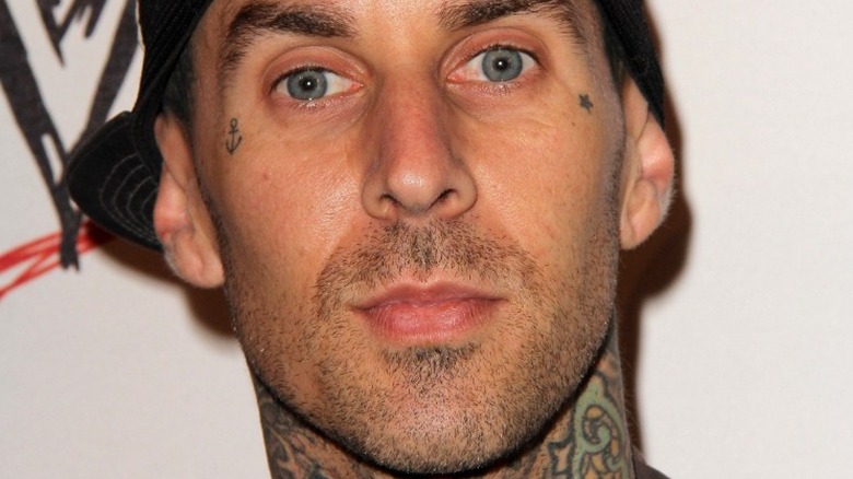 Travis Barker posing