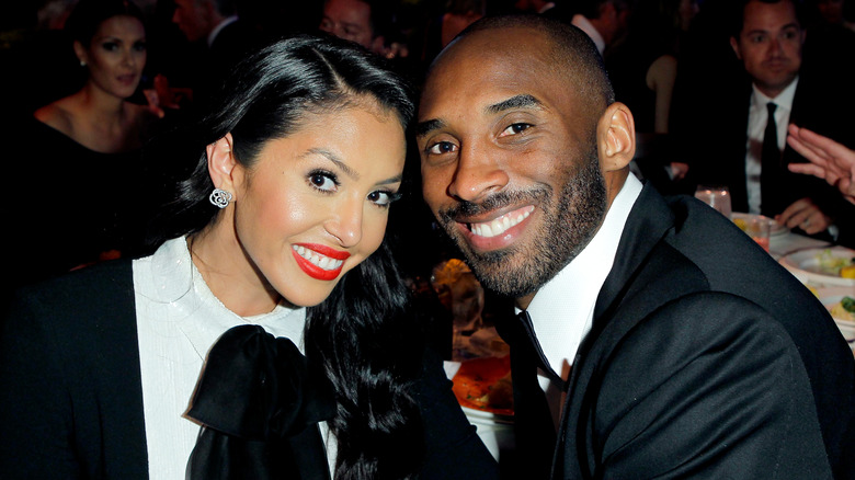 Kobe and Vanessa Bryant smiling