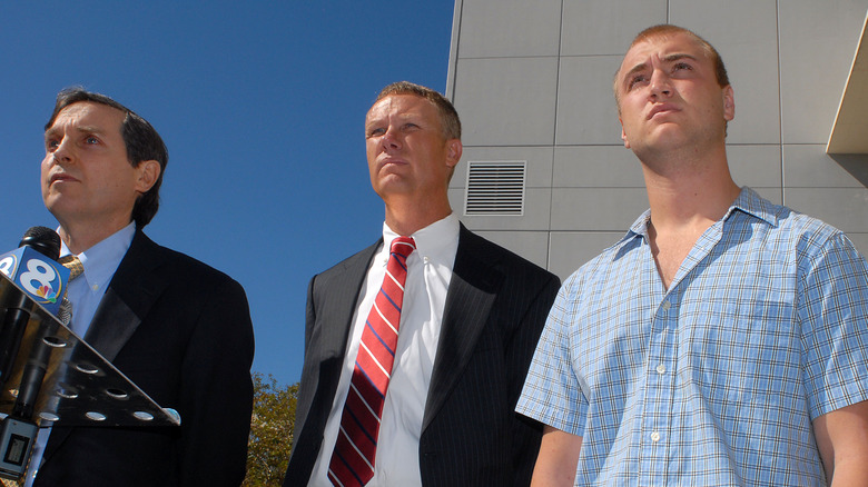 Nick Hogan listens to his attorneys address the crash in 2007