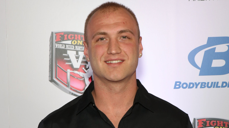 Nick Hogan poses at the World MMA Awards