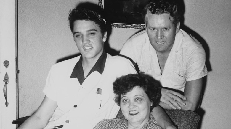 Elvis Presley and his parents