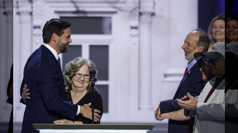 J.D. Vance hugging his mom, Beverly Vance