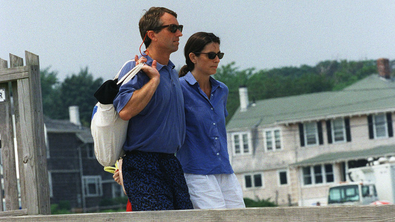 RFK Jr. and Mary Richardson Kennedy walking