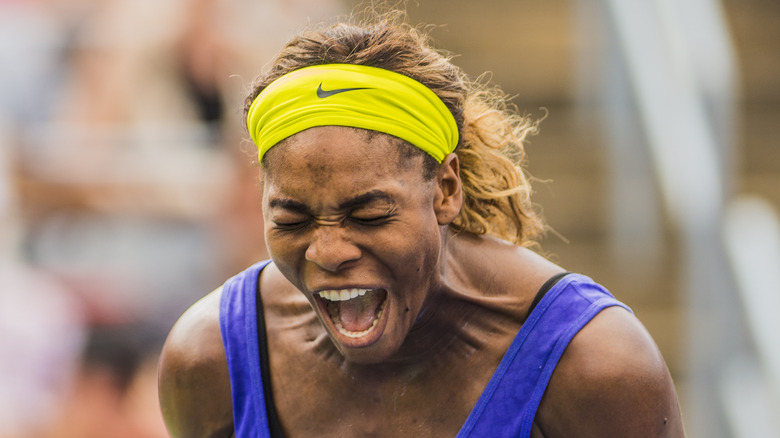 Serena Williams after losing to her sister in 2014