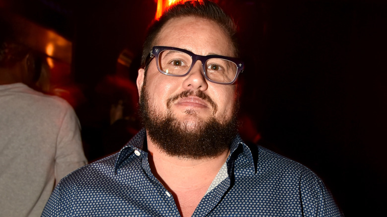 Chaz Bono, smirking