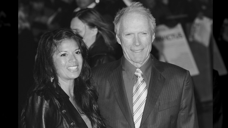 Clint Eastwood and Dina Marie Fisher all smiles