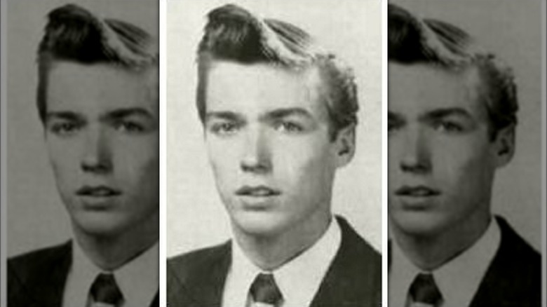 Clint Eastwood poses in high school yearbook
