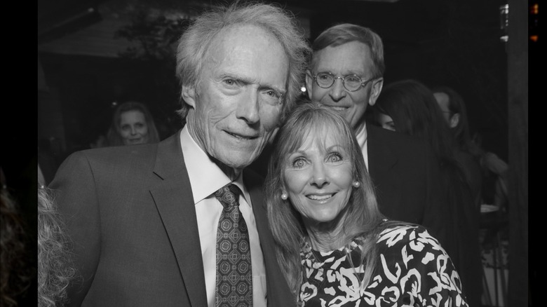 Clint Eastwood poses with his daughter Laurie Murray