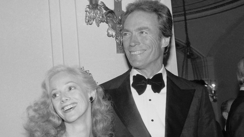 Clint Eastwood and Sondra Locke all smiles