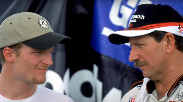 Dale Earnhardt Jr. with father