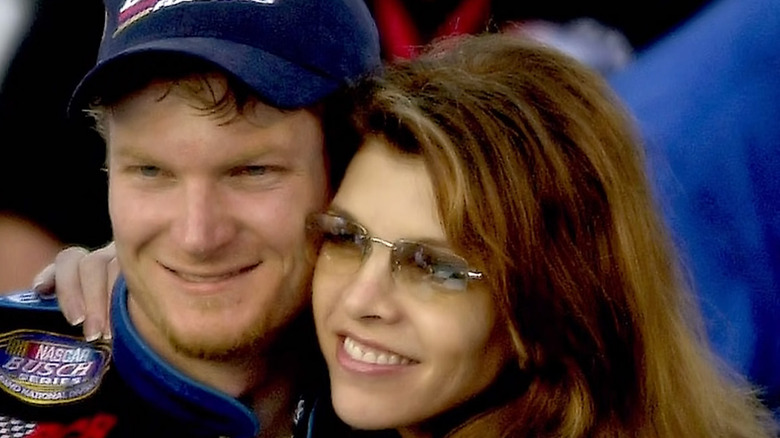 Dale Earnhardt jr. with stepmother