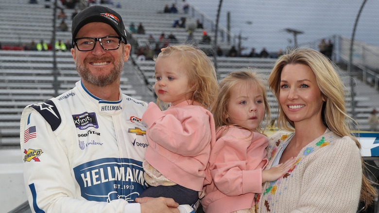 Dale Earnhardt Jr with family