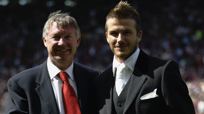 David Beckham and Sir Alex Ferguson