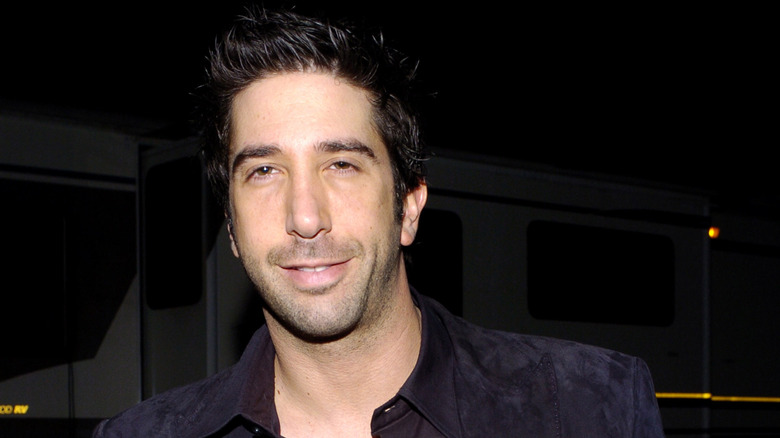 David Schwimmer wearing black