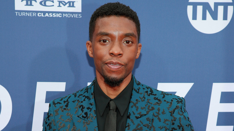 Chadwick Boseman smiling