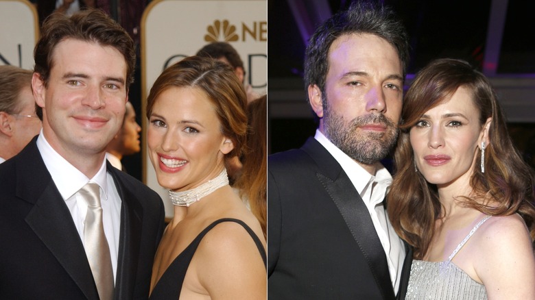 Scott Foley smiling with Jennifer Garner, Ben Affleck beard