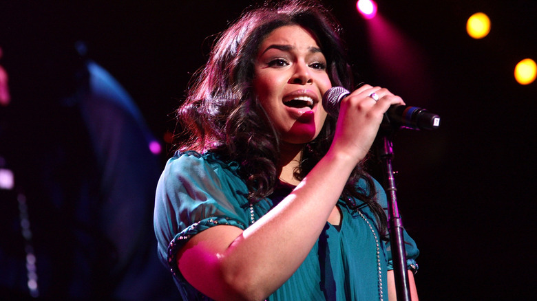 Jordin Sparks sings onstage