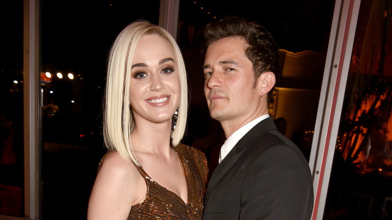 Katy Perry and Orlando Bloom pose together