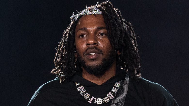 Kendrick Lamar looking ahead on stage