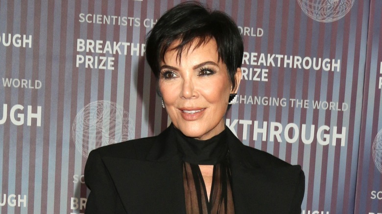 Kris Jenner smiling on red carpet