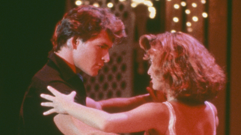 Patrick Swayze dancing with Jennifer Grey