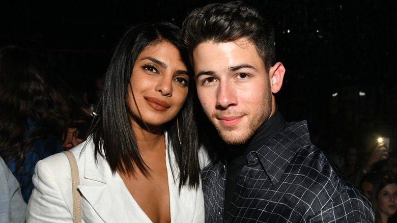 Priyanka Chopra and Nick Jonas smiling